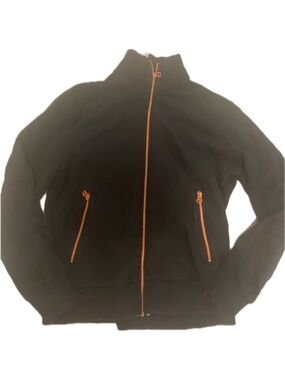 Boss Black Jacket with Bright Orange Accents